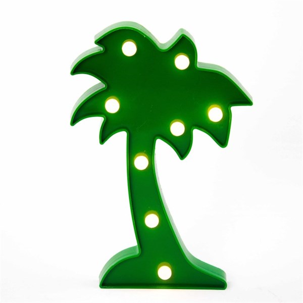 Palmiye Tasarımlı Ledli Gece Lambası 