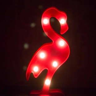Flamingo Tasarımlı Ledli Gece Lambası 
