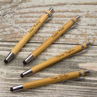 İsme Özel Bambu Tükenmez Kalem 