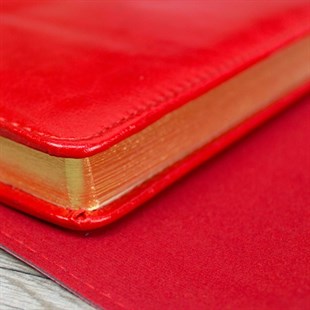 İsme Özel Çantalı Organizerli Premium Defter ve Kalem Seti Kırmızı