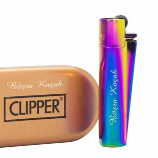 İsme Özel Clipper Marka Metal Çakmak Çok Renkli