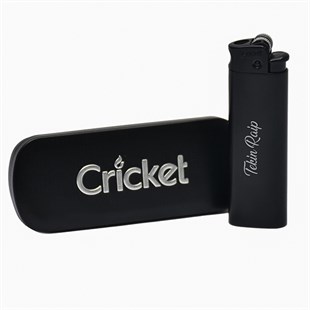 İsme Özel Cricket Marka Pürmüz Alevli Metal Çakmak - Renk Seçenekli