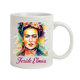İsme Özel Frida Kahlo Temalı Kupa Bardak