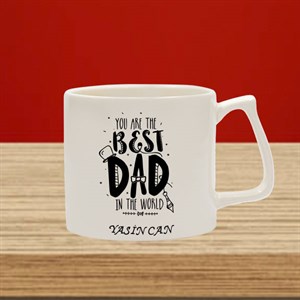 İsme Özel Kupa Bardak - You Are The Best Dad Temalı