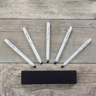 İsme Özel Metal Roller İmza Promosyon Kalemi Beyaz