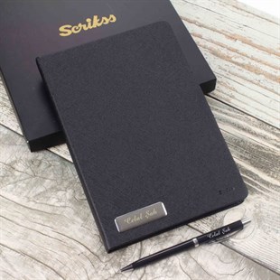 İsme Özel Scrikss Premium Defter ve Tükenmez Kalem Seti SD300