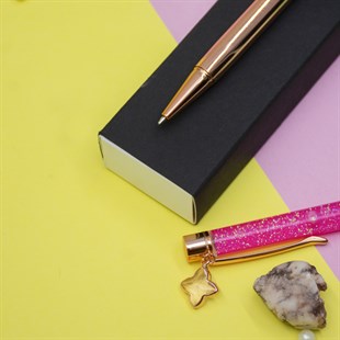 İsme Özel Simli Metal Tükenmez Kalem - Renk Seçenekli