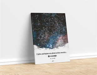 Kişiye Özel Yıldız Haritası Kanvas Tablo-Messier