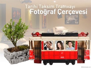 Nostaljik Taksim Tramvay Resim Çerçevesi