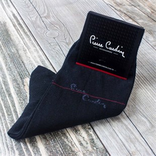 Pierre Cardin İsme Özel Siyah Cüzdan, Çorap ve Kemer Seti 