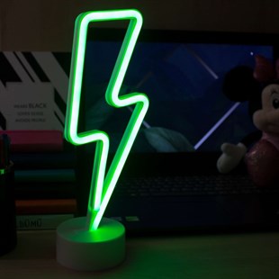 Şimşek Tasarımlı Neon Led Masa Ve Gece Lambası