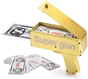 Super Money Gun Para Saçma Tabancası Gold