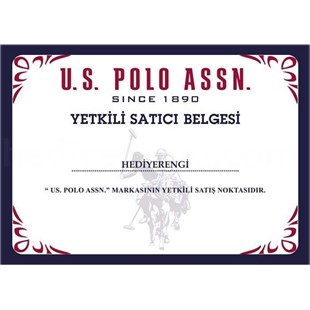 U.S. Polo Assn. İsme Özel Bordo Kartlık ve Siyah Kemer Seti PLCUZ7734