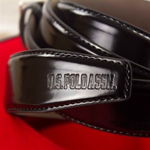 U.S. Polo Assn. İsme Özel Bordo Kartlıklı Cüzdan ve Siyah Kemer Hediye Seti PLCUZ7670